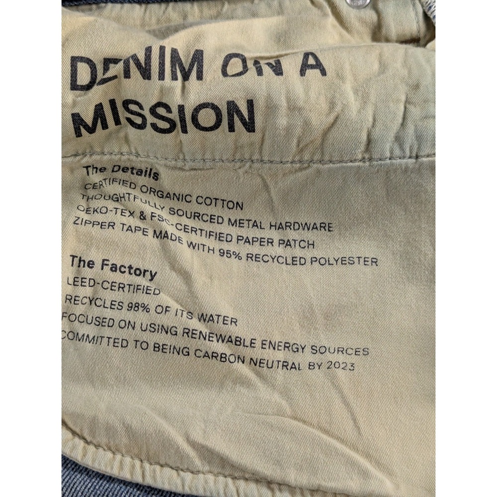 Bonobos Denim On A Mission Organic Cotton Jeans Mens 31x30 Dark Wash Straight - Picture 13 of 16